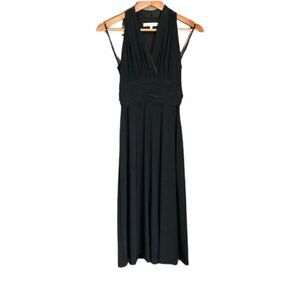 NWT! Evan picone black halter midi dress